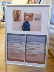 Hinweisschild am Beginn der Austellung