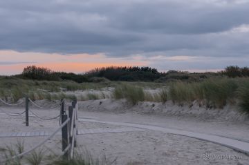 Sonnenuntergang in den Dünen