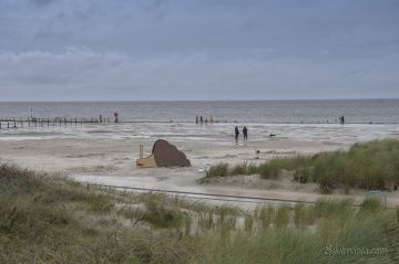 Leergeräumter Strand