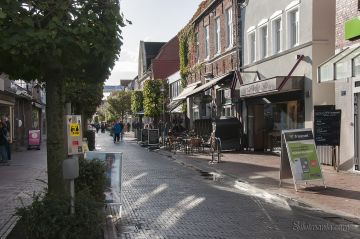 Cafe in der Fußgängerzone